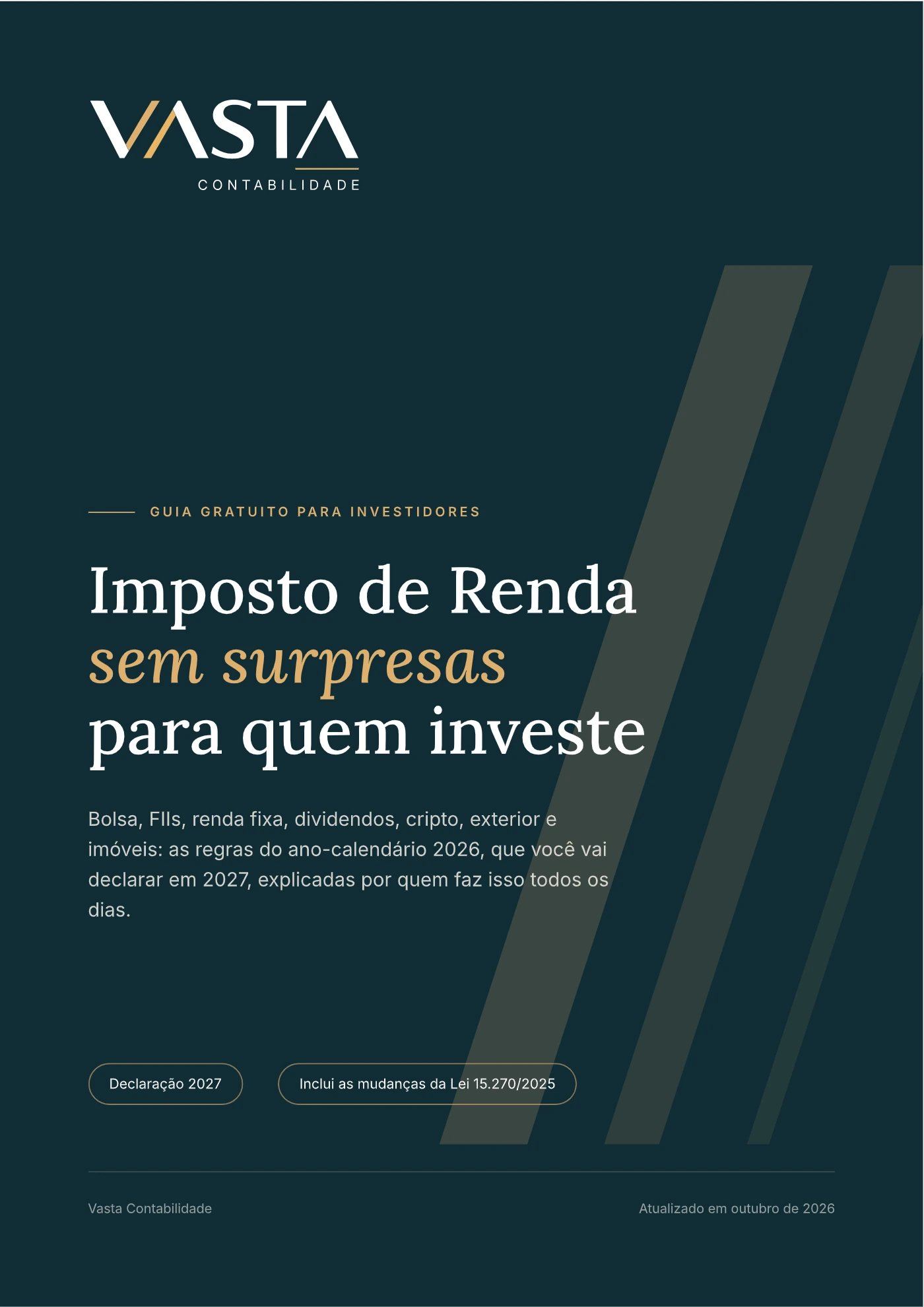 Capa do guia gratuito Imposto de Renda sem surpresas para quem investe